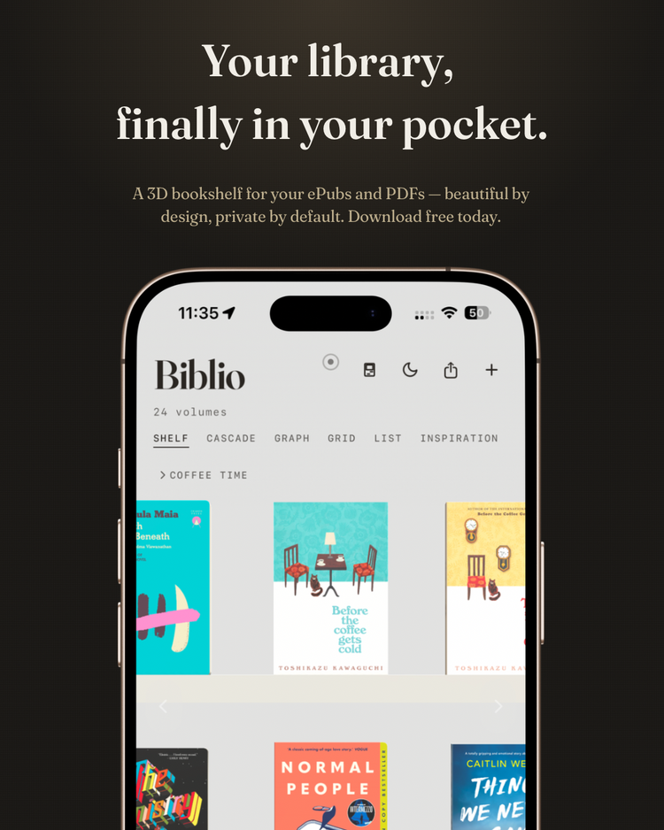 Your library, finally in your pocket 📚