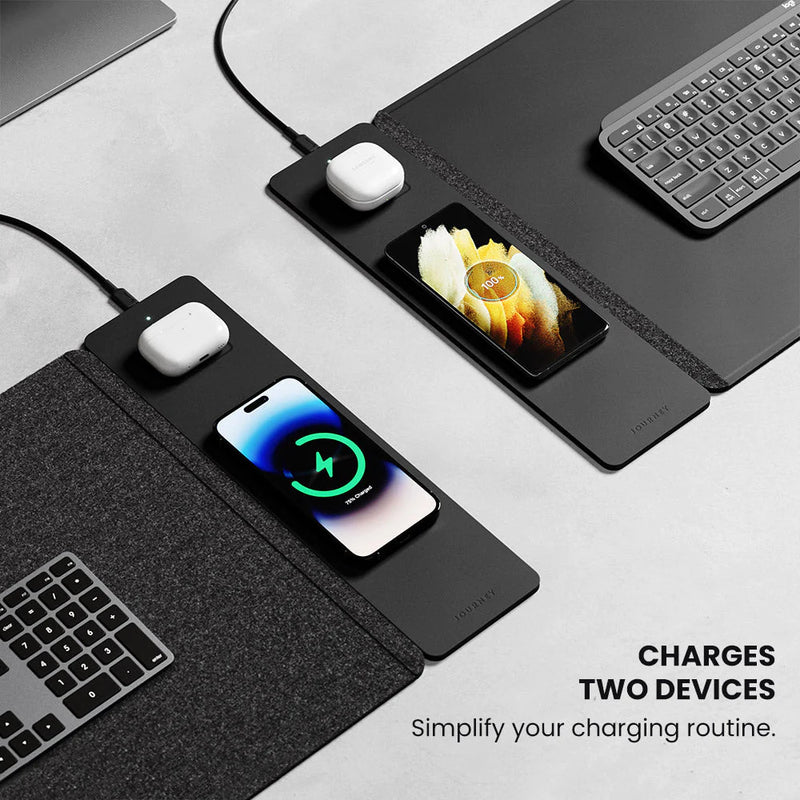 Load image into Gallery viewer, ALTI Wireless Charging Desk Mat - Black
