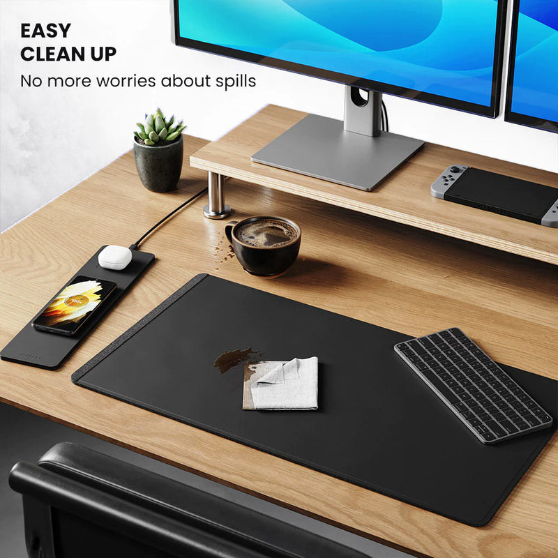 Load image into Gallery viewer, ALTI Wireless Charging Desk Mat - Black
